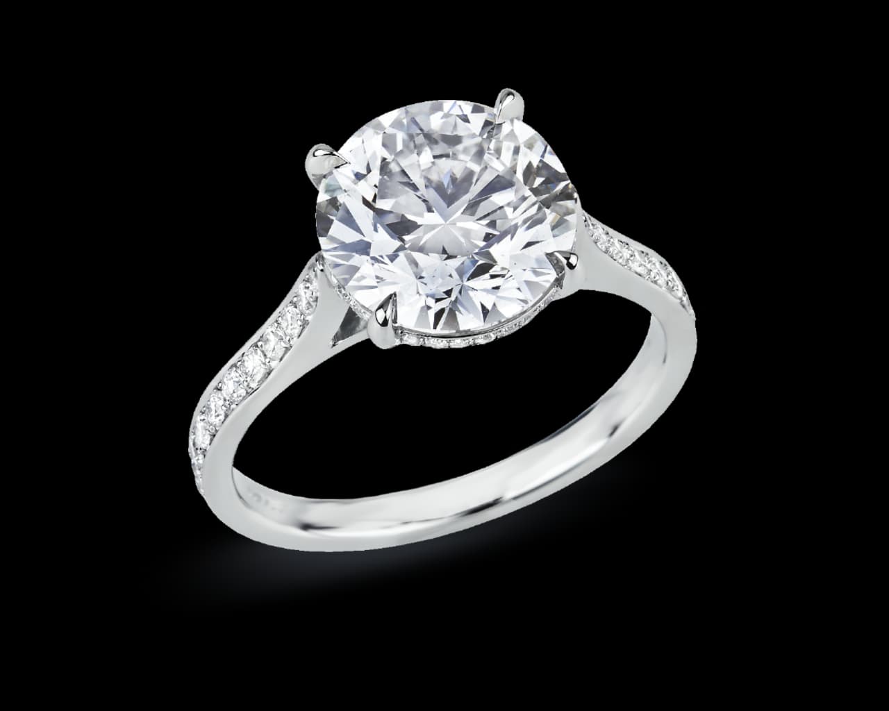 The Trueste Solitaire with Pave